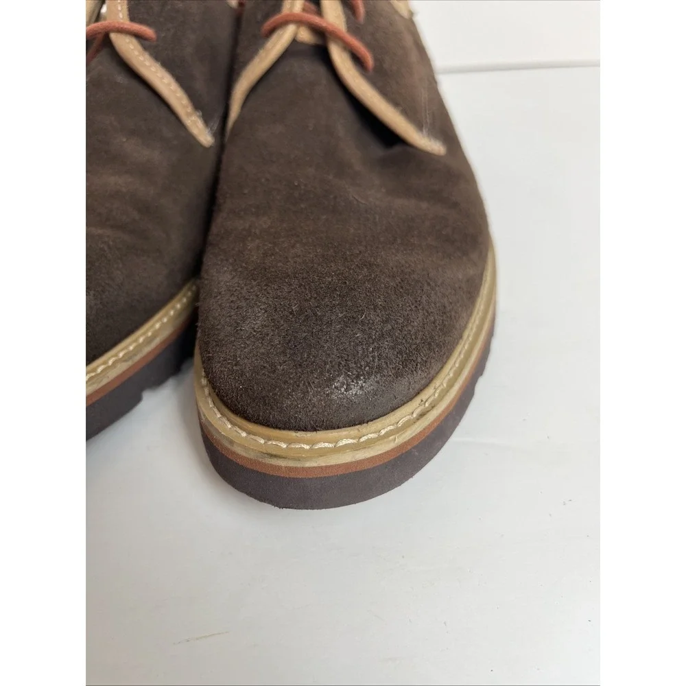Pikolinos Shoes Mens Size 42/9  Brown Suede Derby Oxford Lace Up Lug Sole Casual
